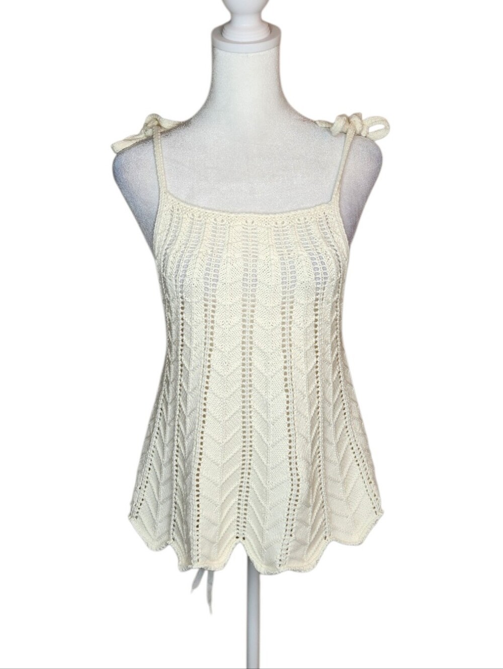 NEW Altar'd State Cream Crochet Cami Size Medium